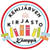 Kemijärven kirjaston pyöreä värillinen logo