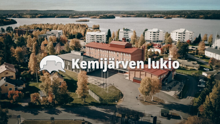 Kemijärven lukio, logo kuvassa.